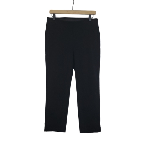White House Black Market Pants - WHBM Black Crepe Pull On Crop Pants Size 8